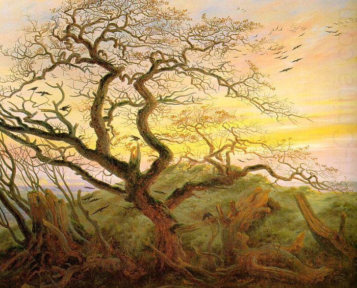 Caspar David Friedrich Tree with crows china oil painting image